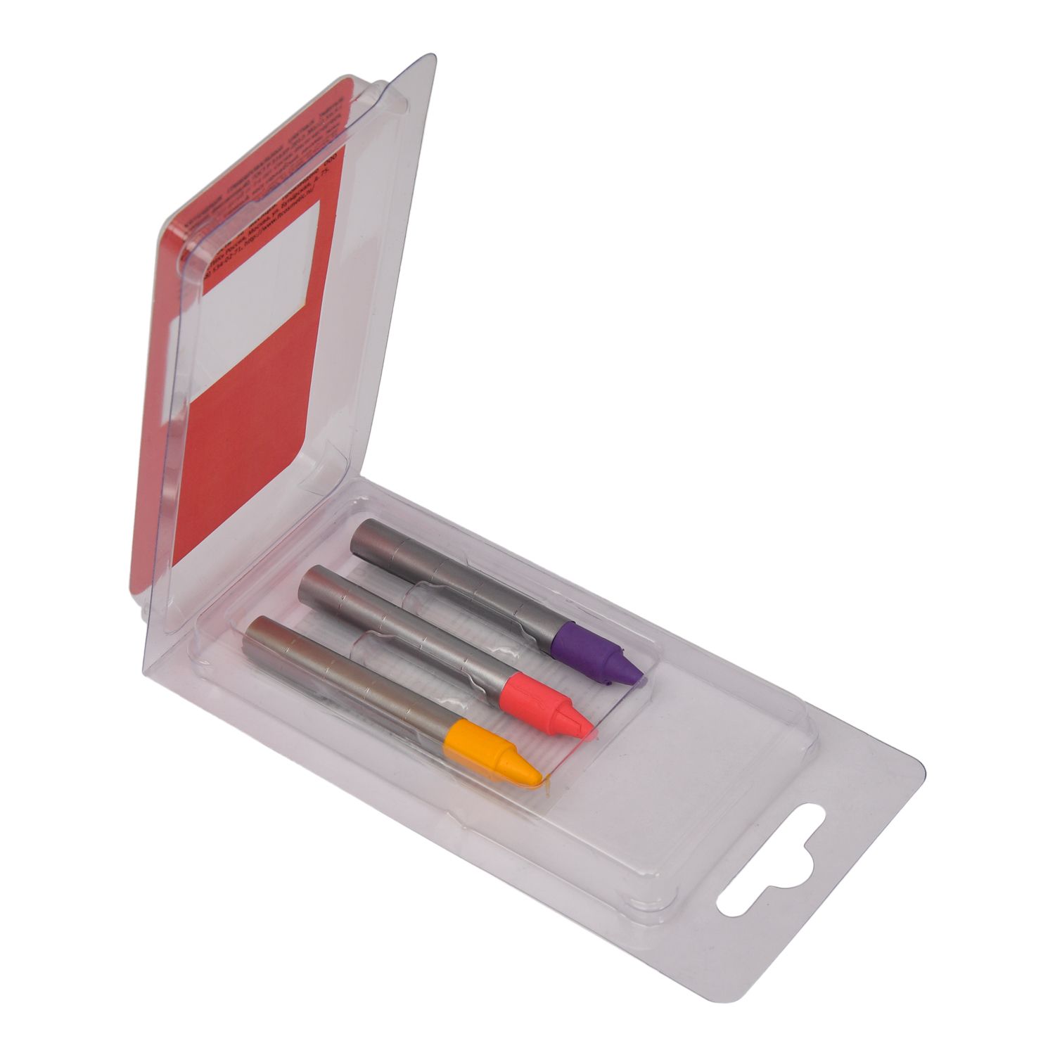 Аквагрим Фабрика театральной косметики карандаши-мелки 3 цв. - фото 3