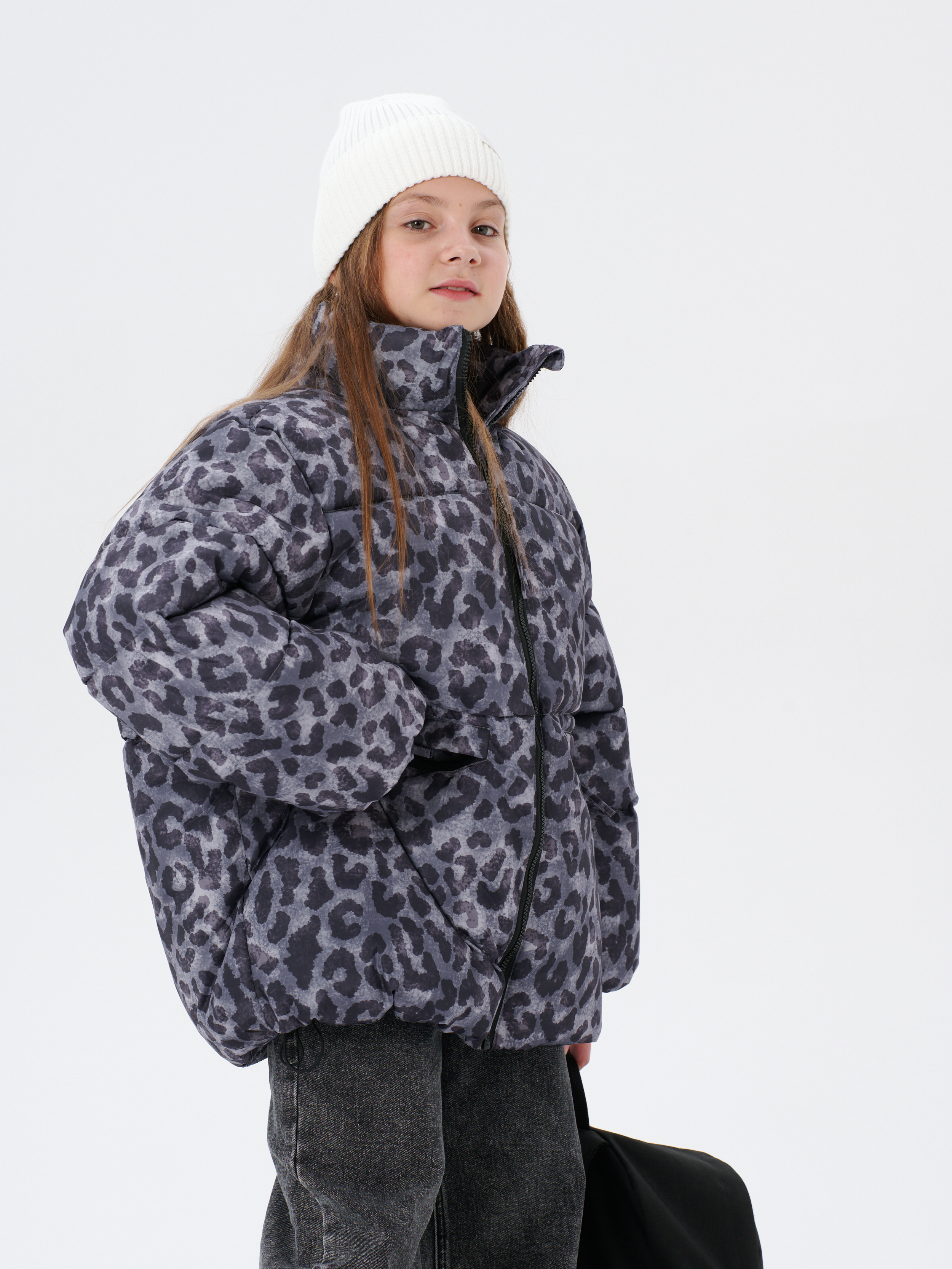 Куртка КрутышОк Т-066 серый леопард - фото 25