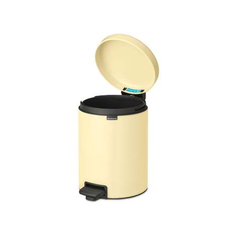 Бак мусорный Brabantia NewIcon с педалью ванильно-желтый 5л 233784