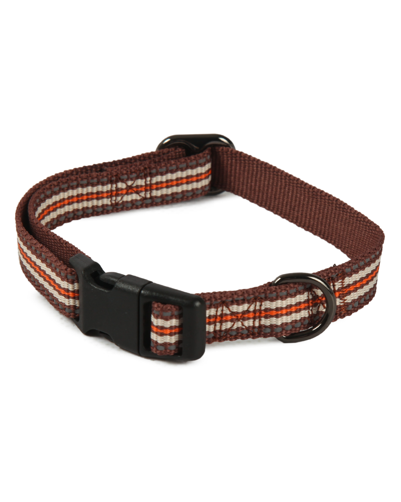 Ошейник для собак Barbaks Коричневая полоса S 1.5*27-40см - фото 2