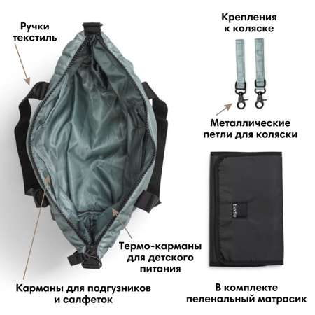 Сумка Elodie Changing Bag Quilted Green