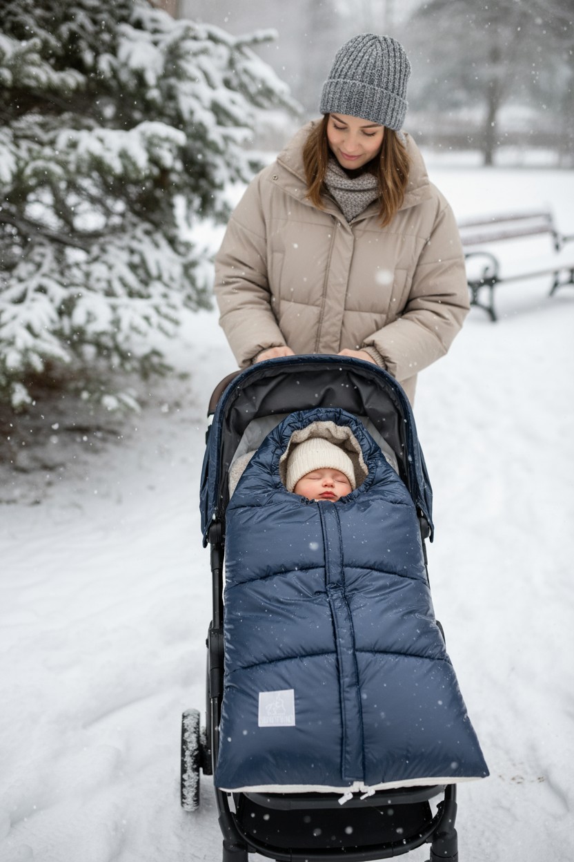 Конверт в коляску Bunnyphant синий - фото 1