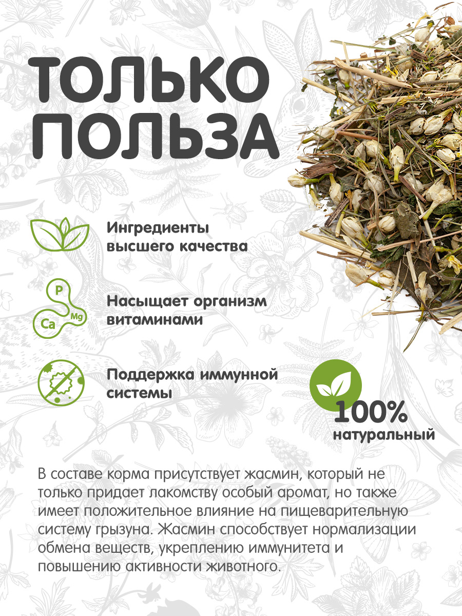 Цветочное лакомство Для ваших питомцев С хвостиком С жасмином - фото 2