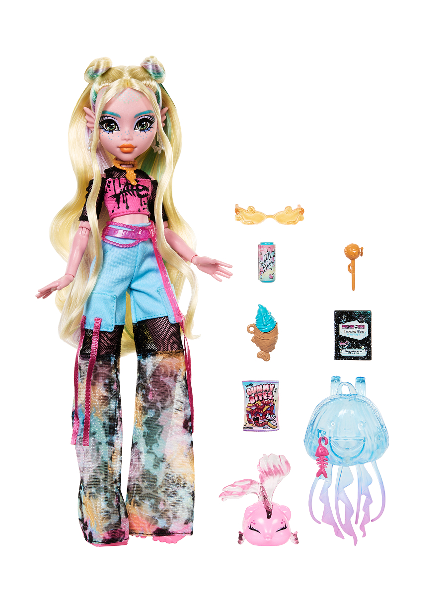 Кукла модельная Monster High HXH75 Лагуна Блю Монстер Хай высота 27 см HXH75 - фото 5