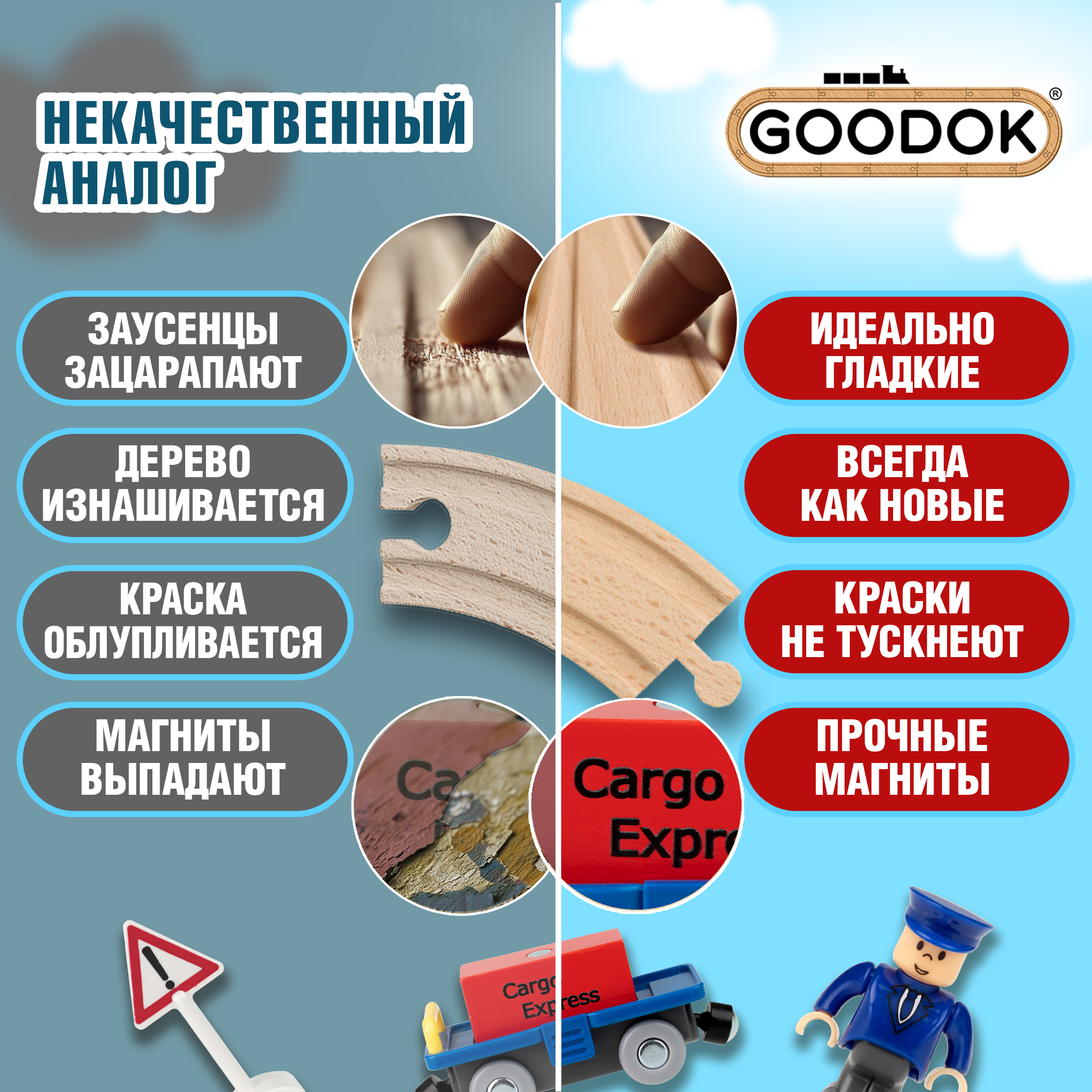 Набор железнодорожный 1TOY Т24445 - фото 2