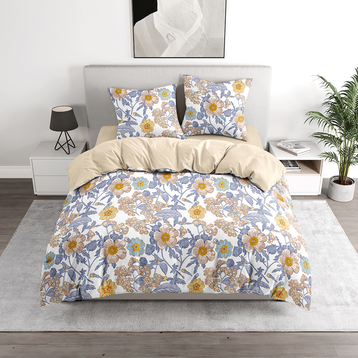 Комплект постельного белья BRAVO Флорес двуспальный 4 предм. - фото 16