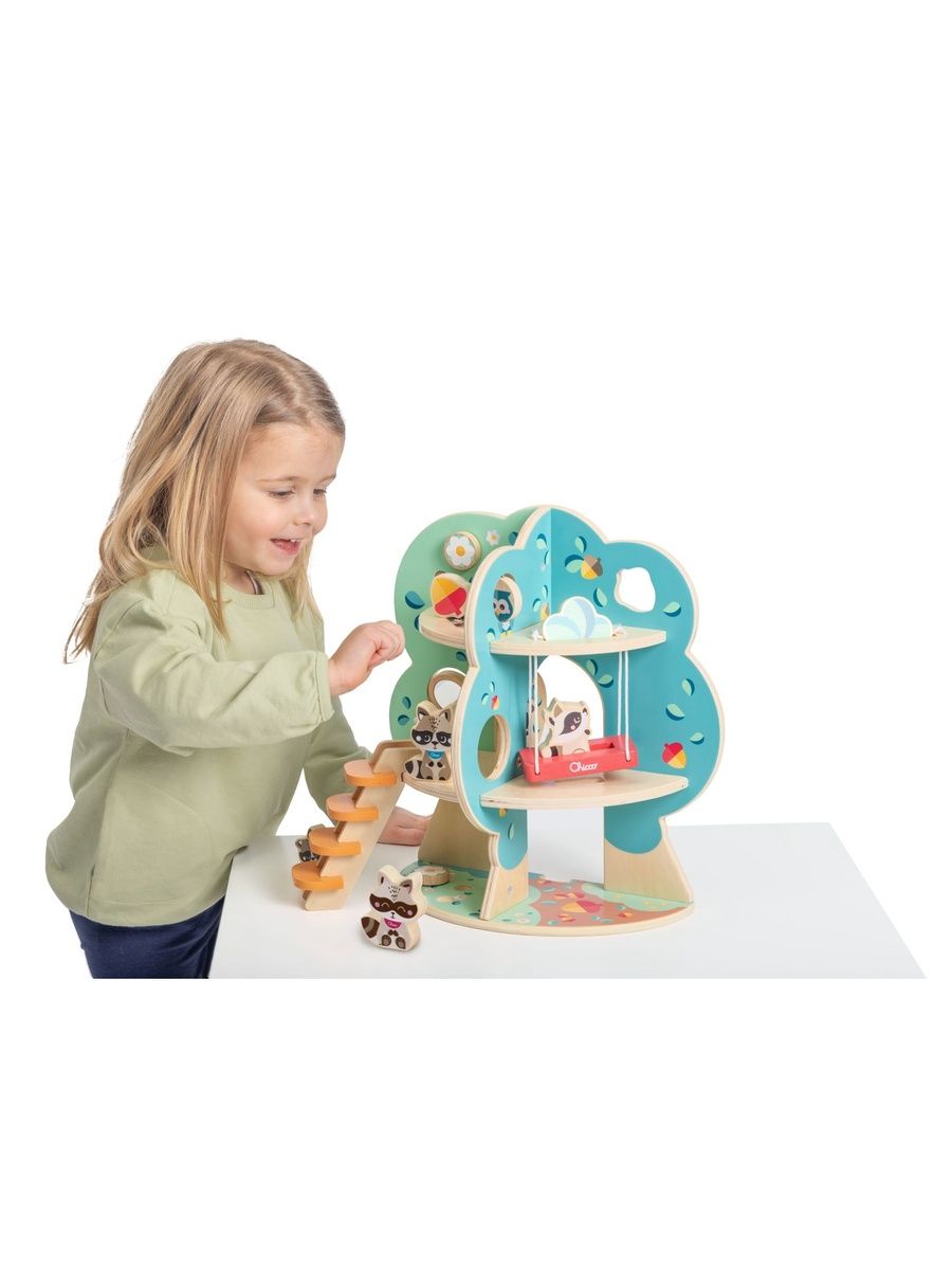 Игрушка Chicco сортер конструктор Домик Енотов - фото 5