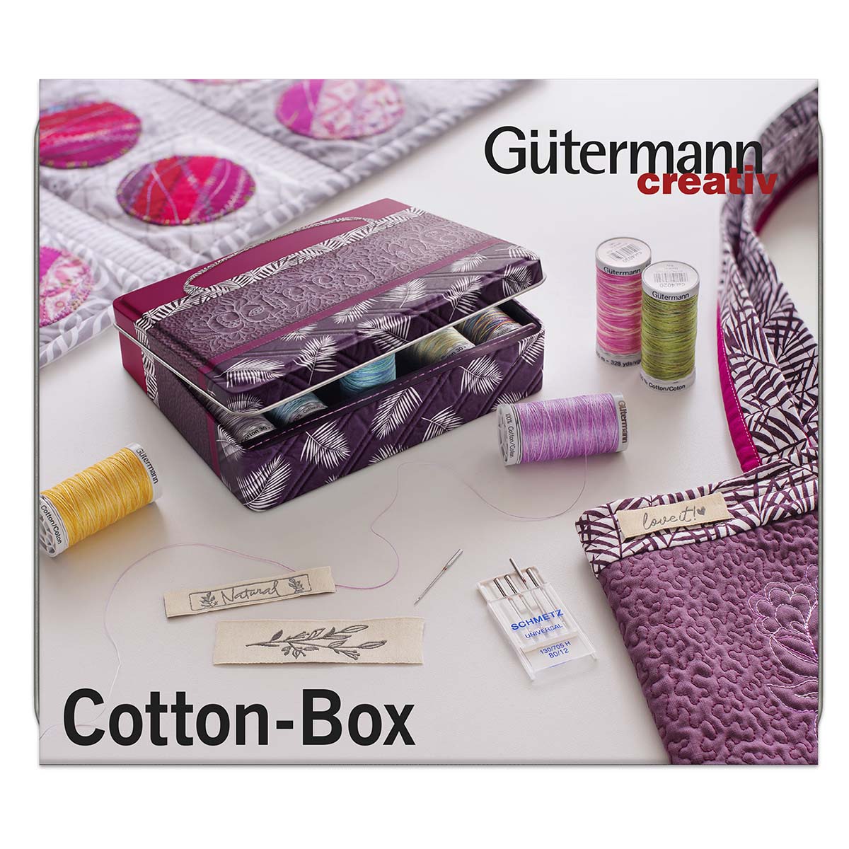 Нитки для шитья набор швейный Guttermann Cotton 30/300м 12 катушек 100% хб - фото 3
