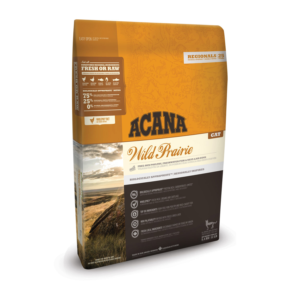 Корм сухой для кошек ACANA 5.4кг Regionals Wild Prairie Cat беззерновой курица - фото 1