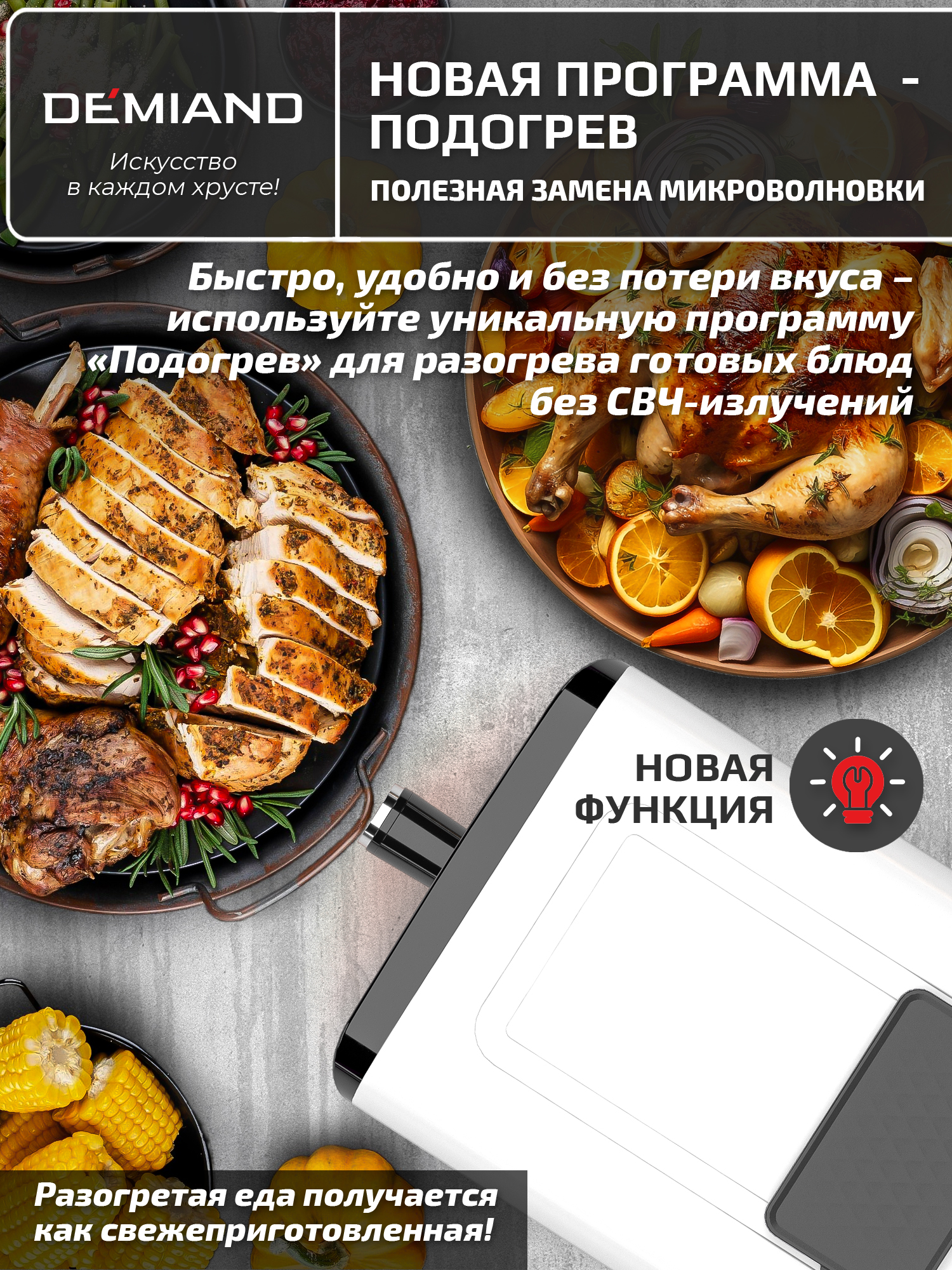 Аэрогриль DEMIAND Sanders Max c Wi-Fi 9 л - фото 17