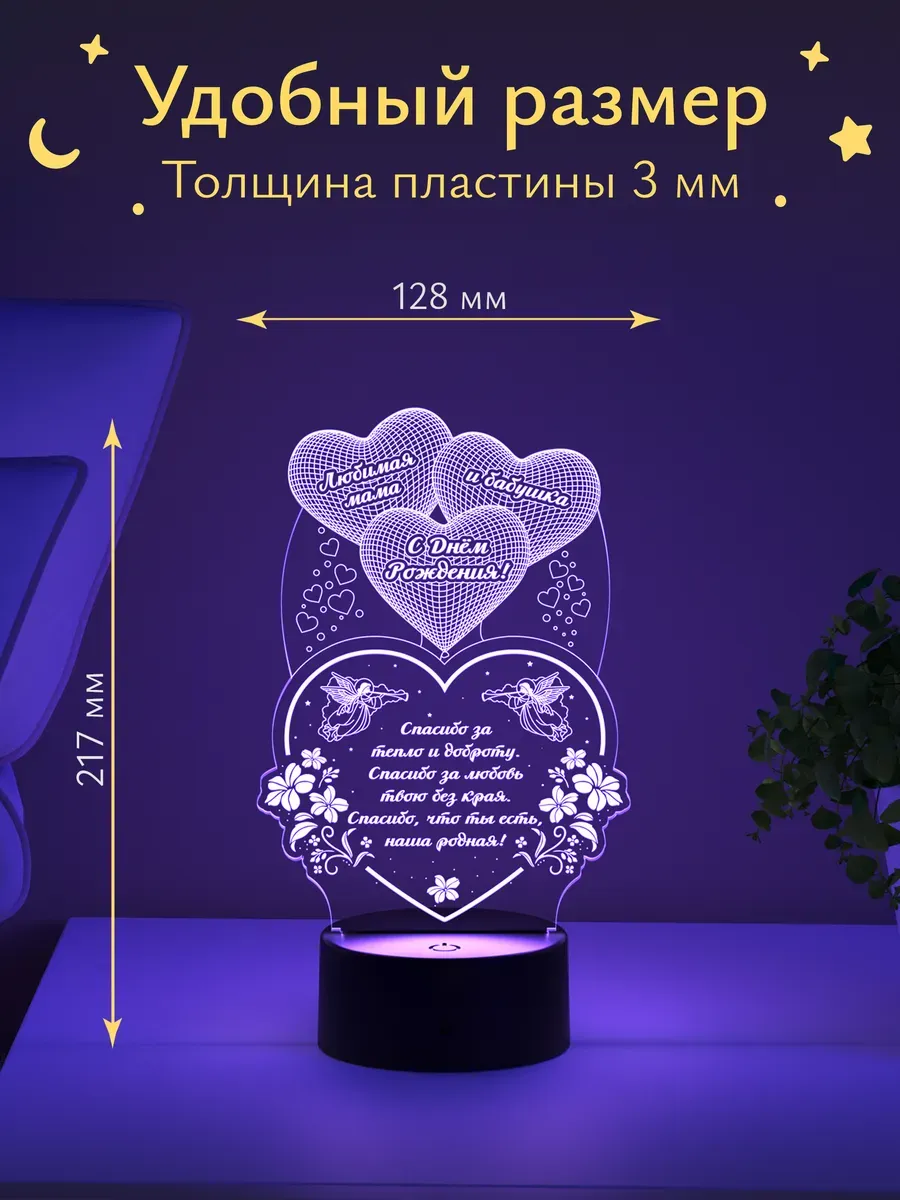Ночник Светофей бабушке на день рождения - фото 4