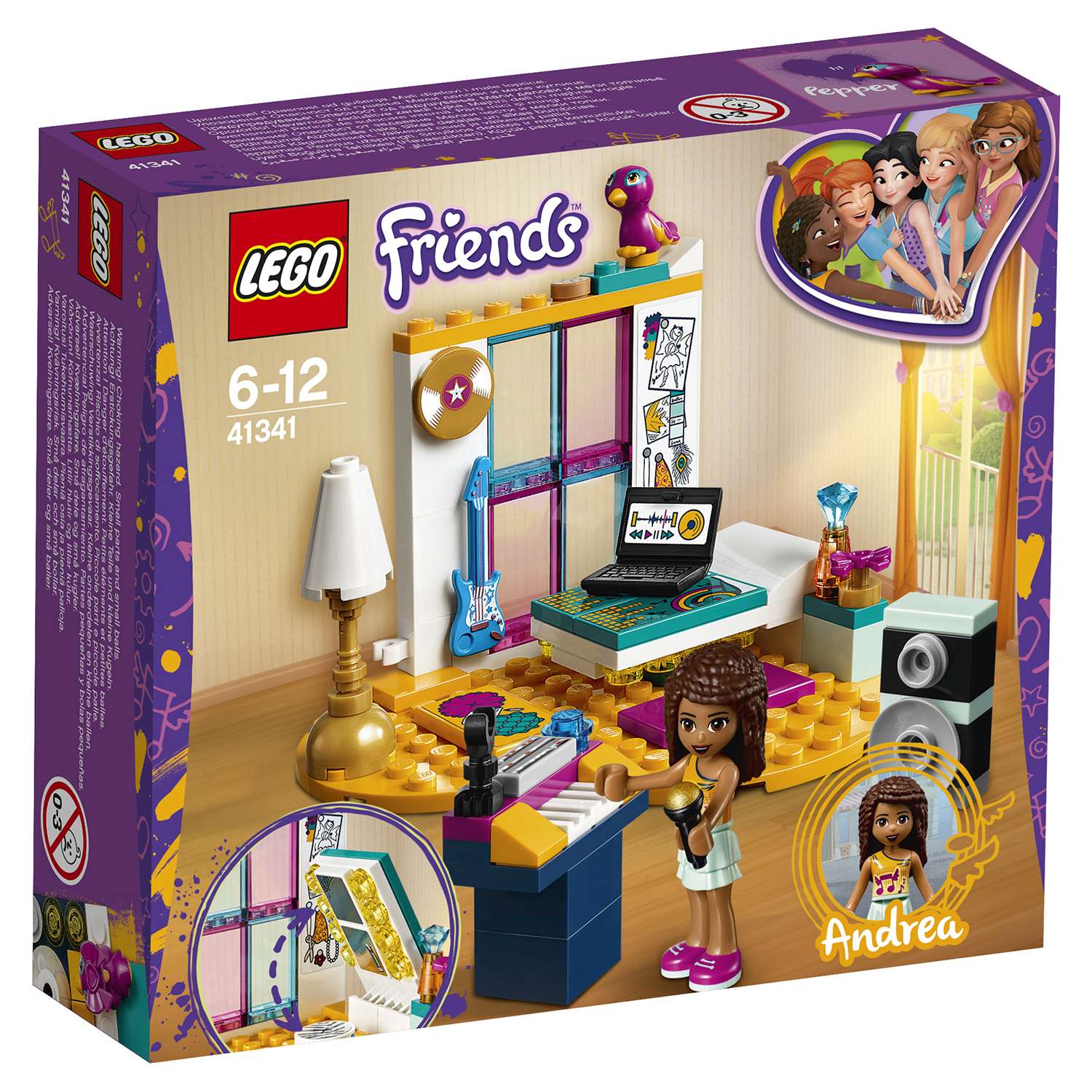 Конструктор LEGO Friends Комната Андреа блочный - фото 2