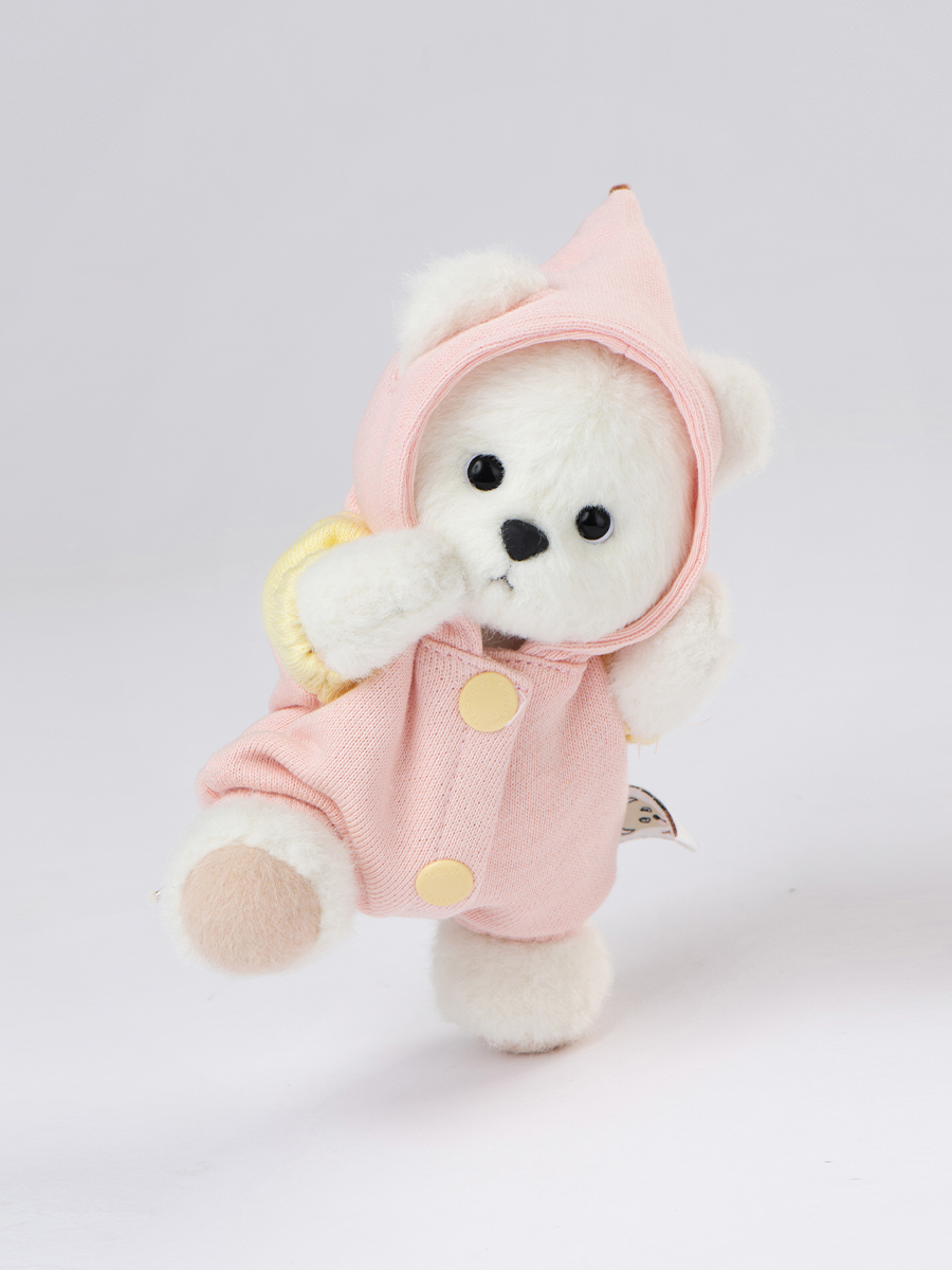 Мягкая игрушка TeddyTales Медведь костюм Зефирка брелок - фото 2