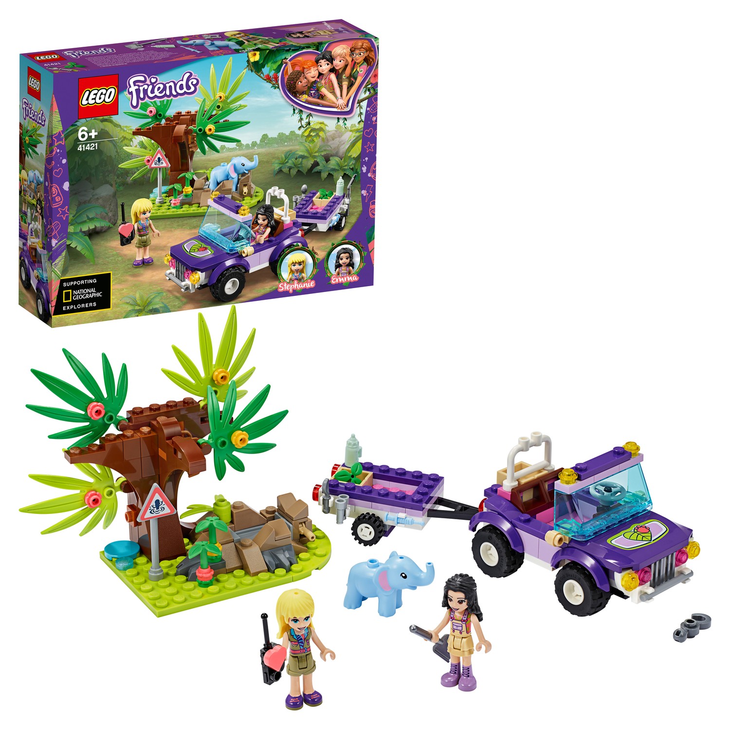 Конструктор LEGO Friends Спасение слонёнка - фото 1