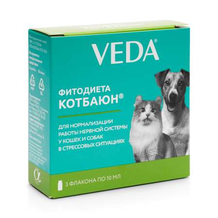 Добавка для кошек и собак Veda Фитодиета Котбаюн 10мл