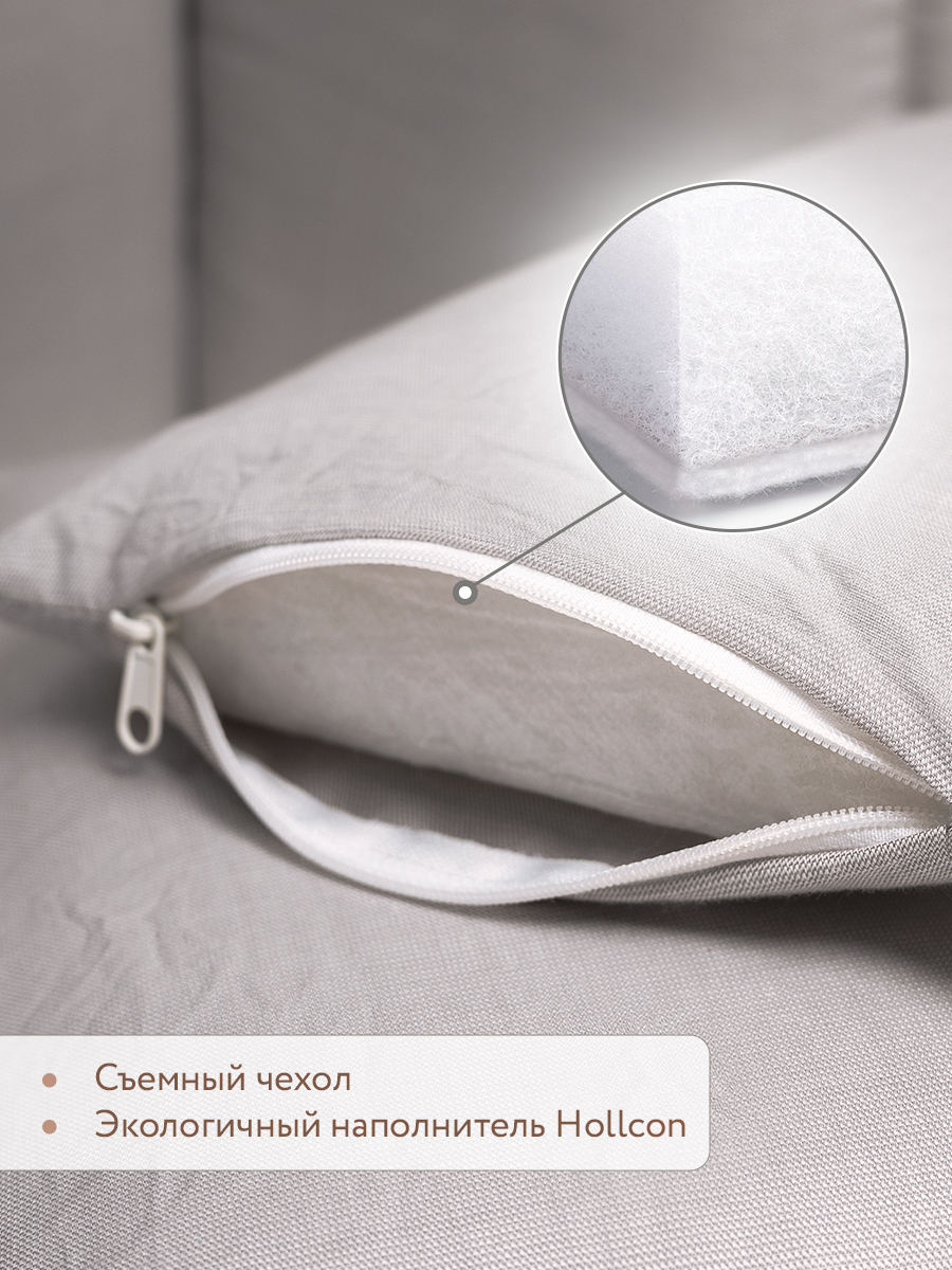 Бортик Perina Soft Cotton Серый 5 дет. - фото 7