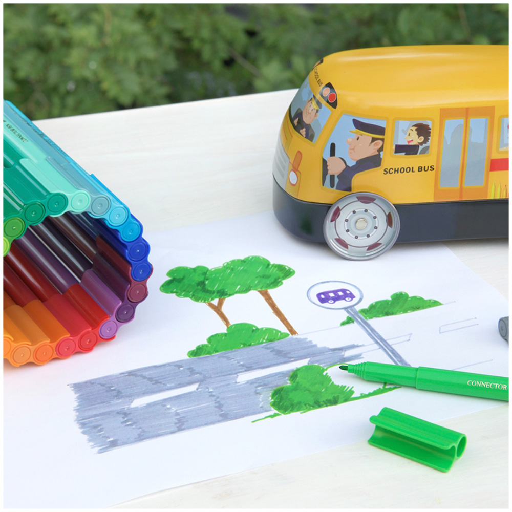 Набор для рисования Faber Castell Connector School Bus - фото 3