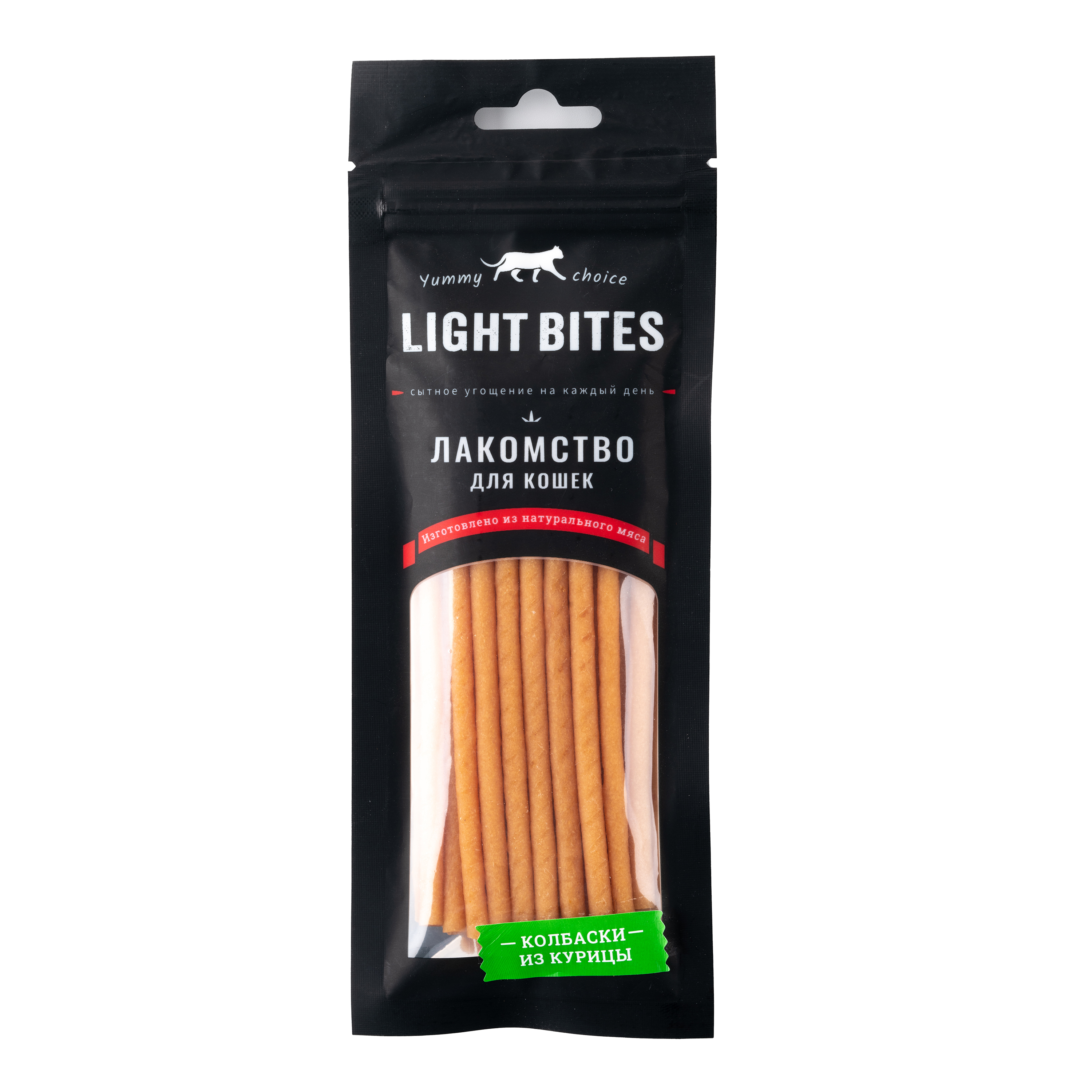 Лакомства для кошек LIGHT BITES 45г Колбаски из курицы LB019 - фото 3