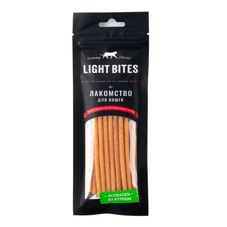 Лакомства для кошек LIGHT BITES 45г Колбаски из курицы LB019
