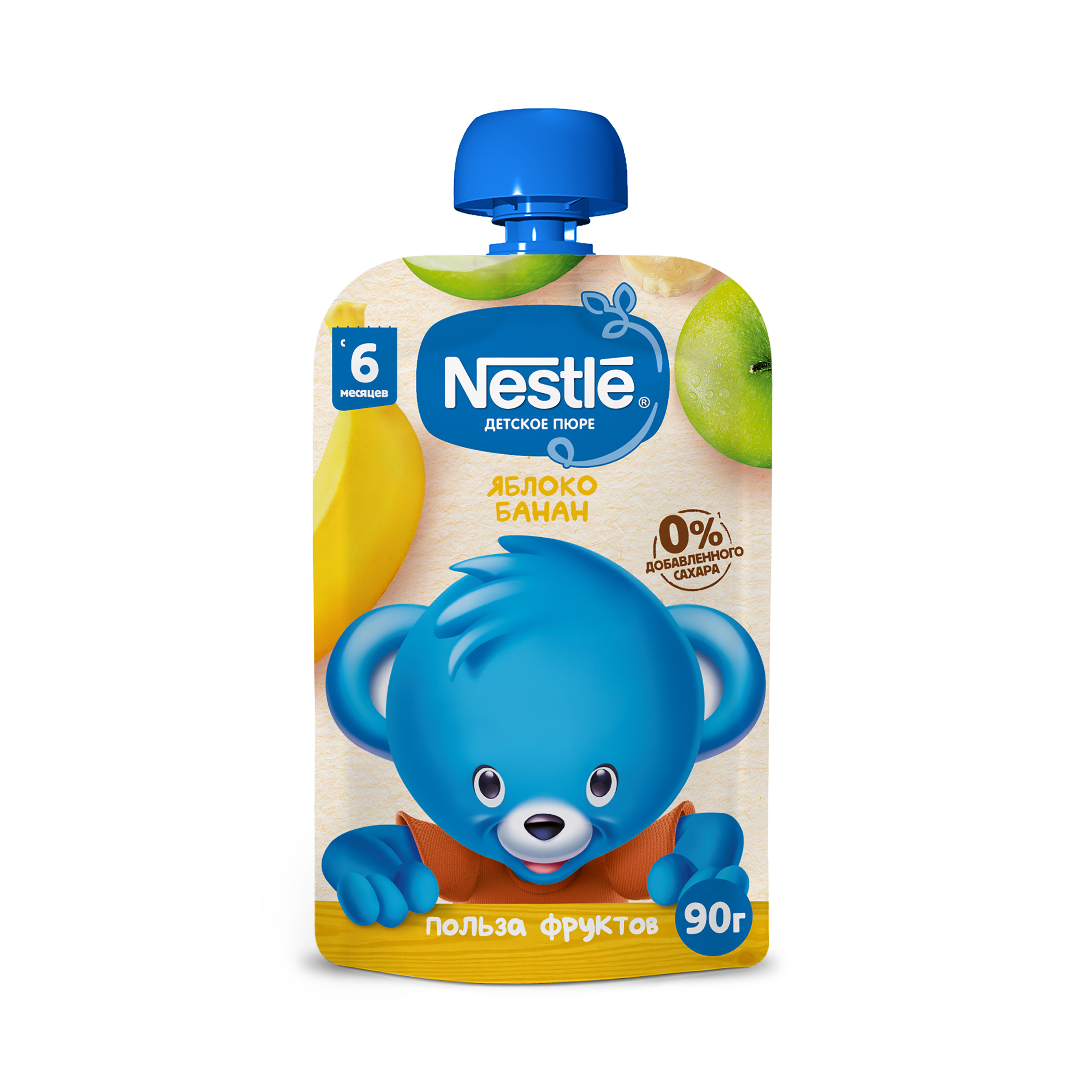 Пюре Nestle Яблоко-банан с 6 мес 90 г - фото 2