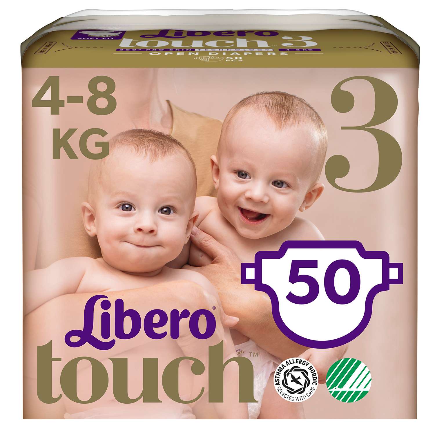 Подгузники Libero 3 (4-8 кг) 50 шт. - фото 1