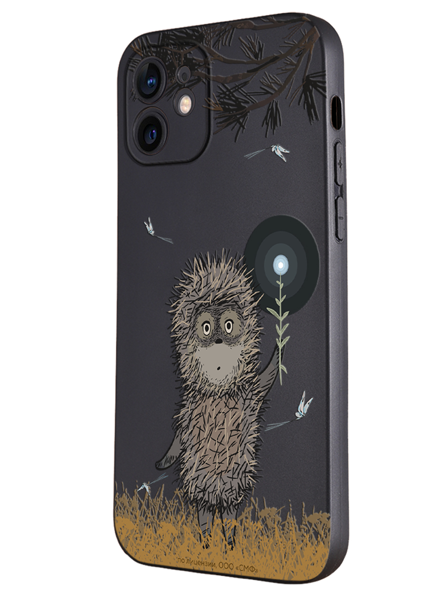 Силиконовый чехол Mcover для смартфона Apple iPhone 12 Союзмультфильм Ежик в тумане и фонарик - фото 1