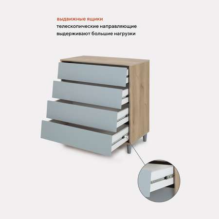 Комод Rant Bergen 105 4ящика Soft Grey
