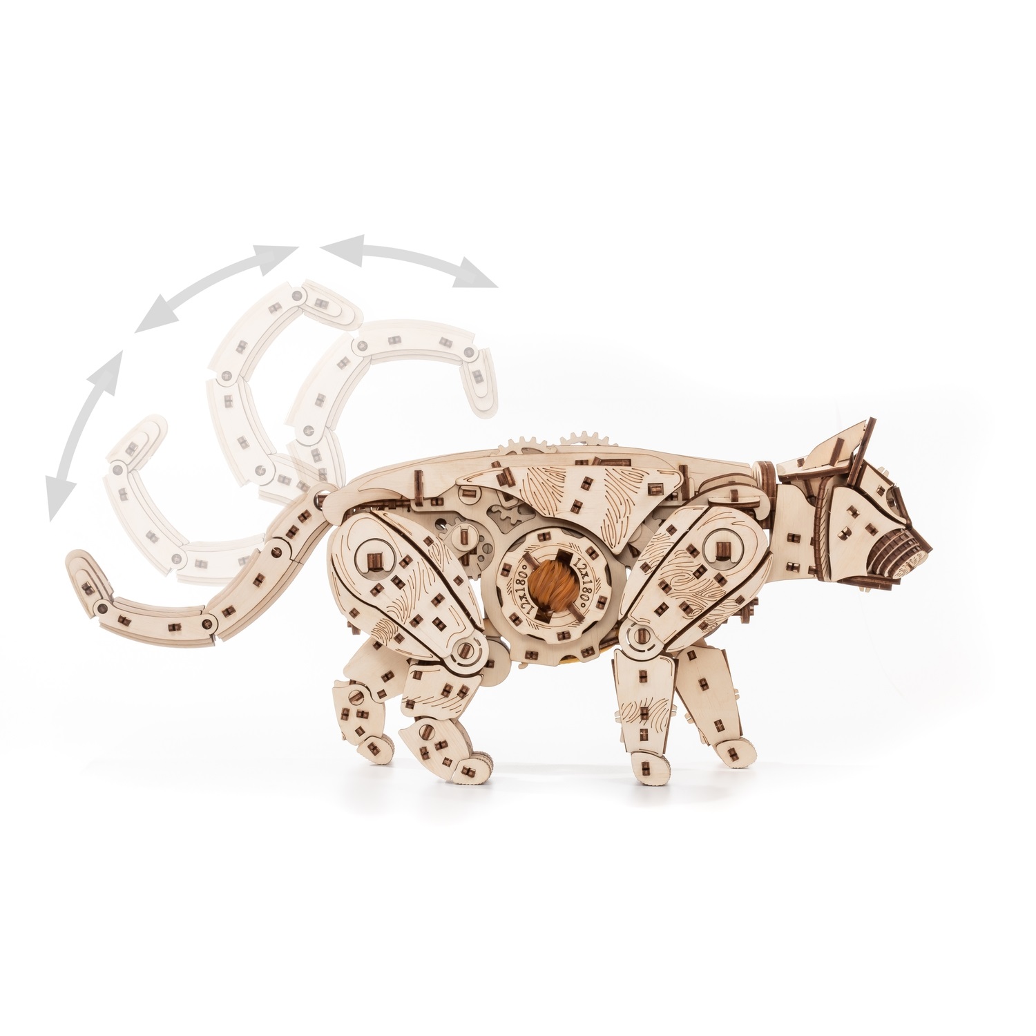 Конструктор Eco Wood Art Дикий Кот деревянный - фото 12