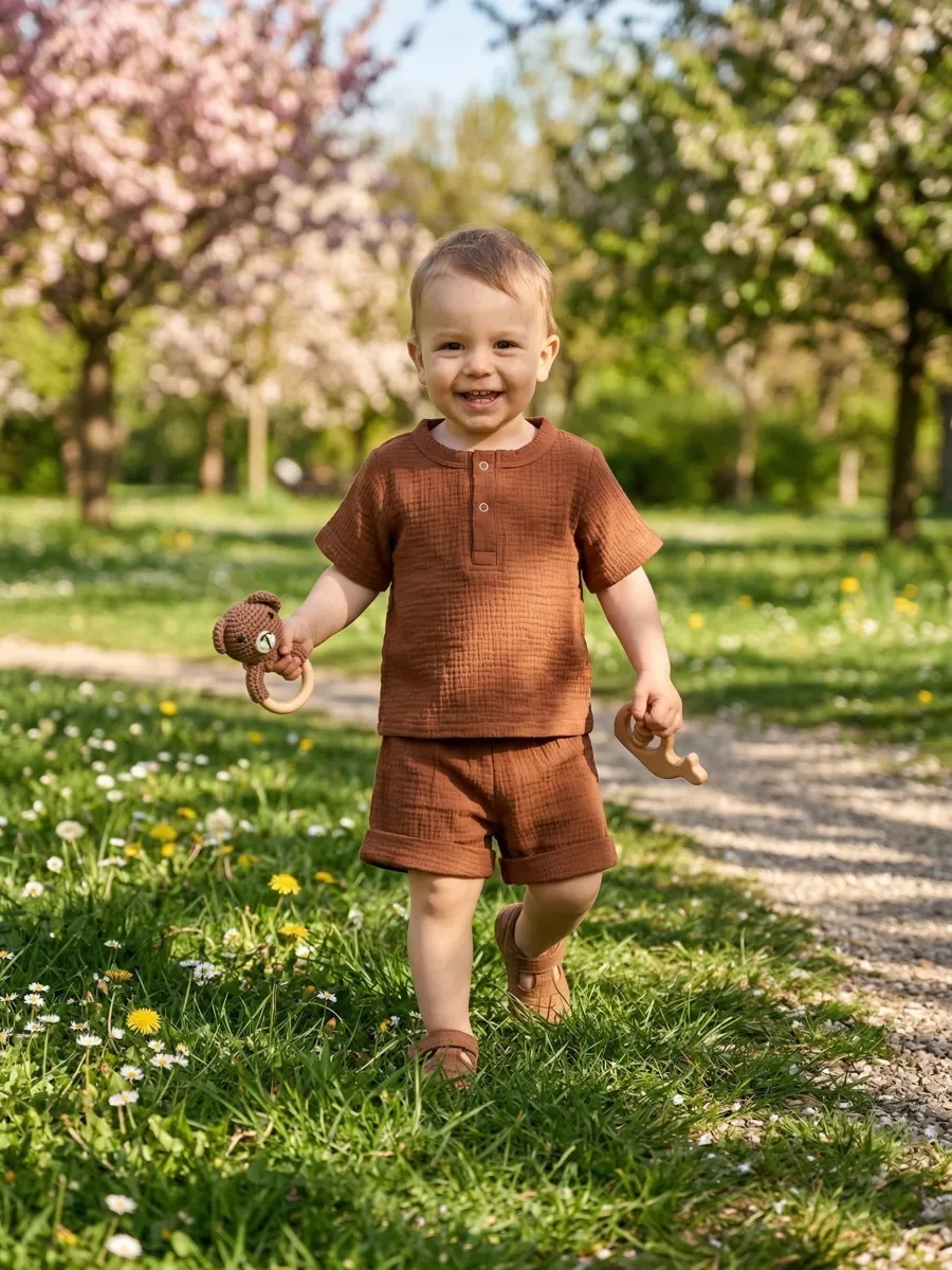 Костюм Супер Пупс кост/мус/рубшорты/шоколад - фото 19