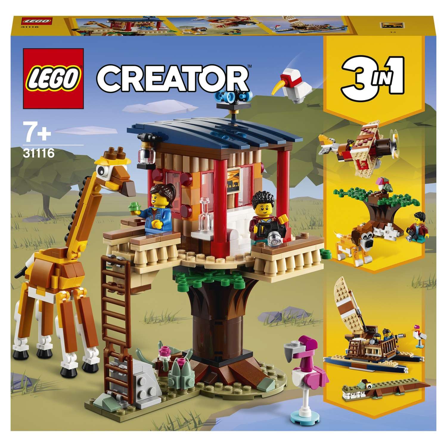 Конструктор LEGO Creator Домик на дереве для сафари блочный - фото 2