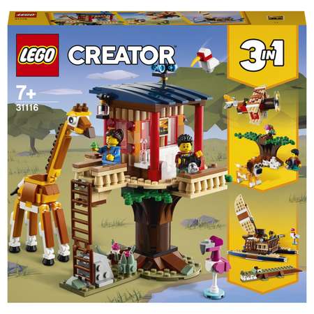 Конструктор LEGO Creator Домик на дереве для сафари блочный