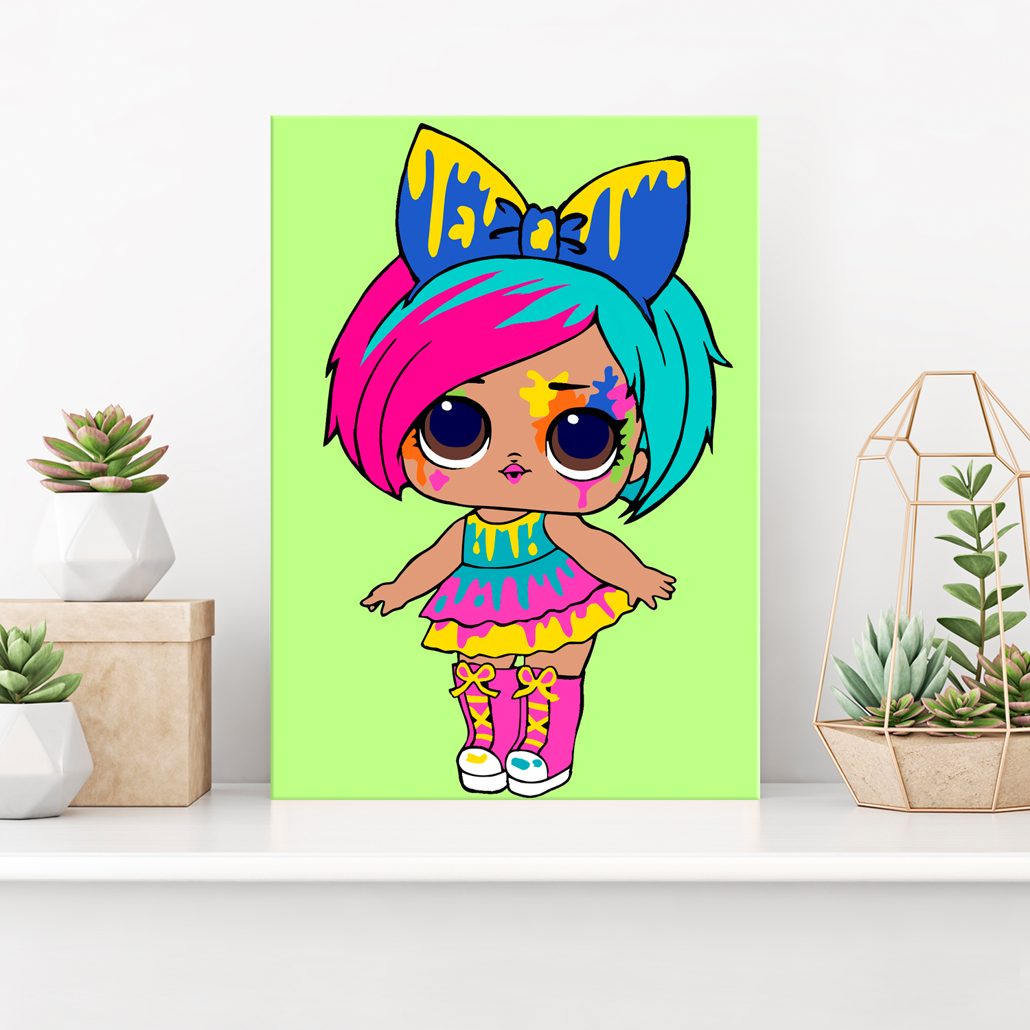 Картина по номерам Hobby Paint Куколка арт в ассортименте - фото 3