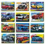 Набор раскрасок Мир красок №2-1 для мальчиков 12 шт А5 по 16 страниц Автомобили