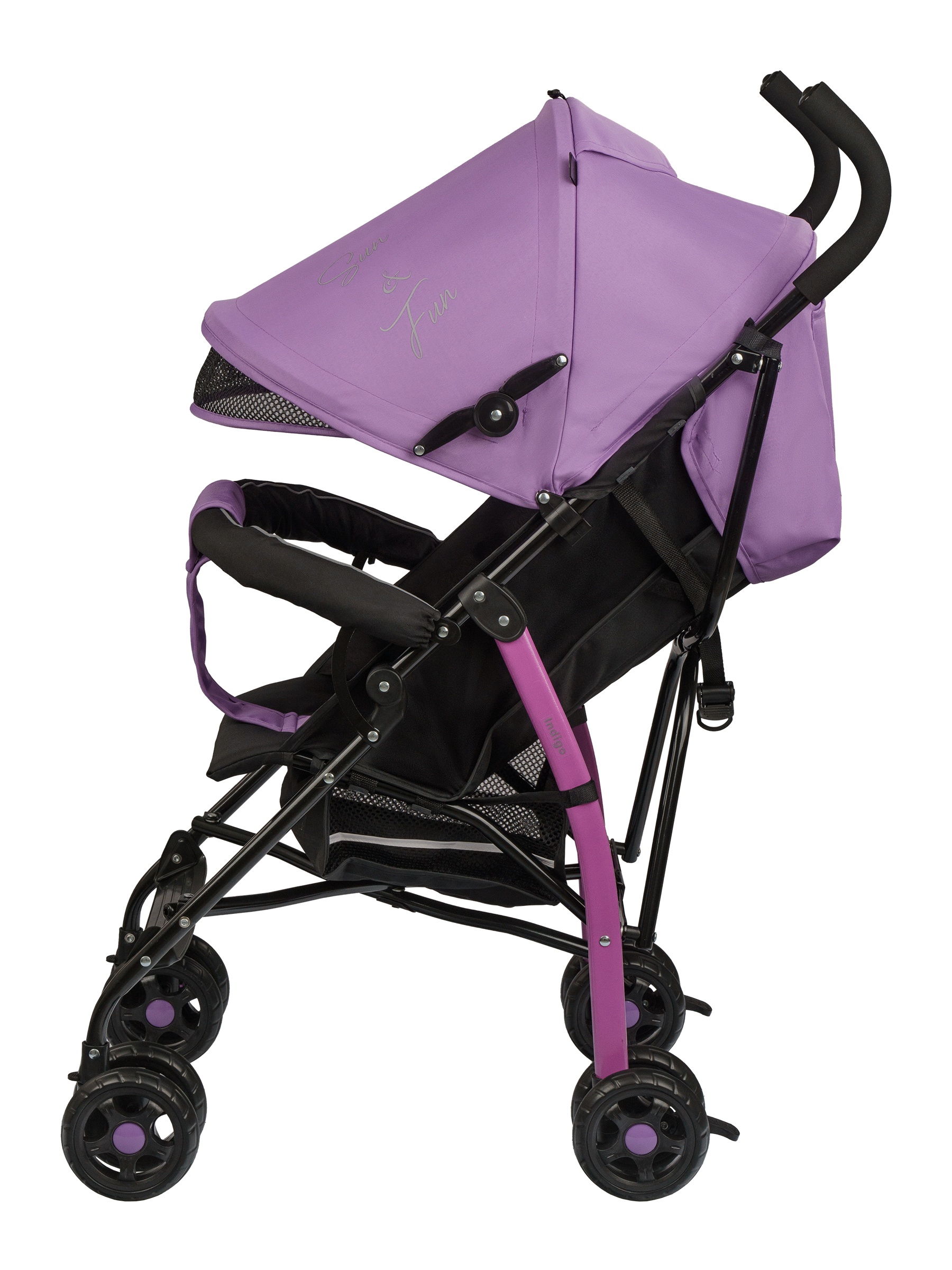 Коляска прогулочная Indigo Bono фиолетовый - фото 10