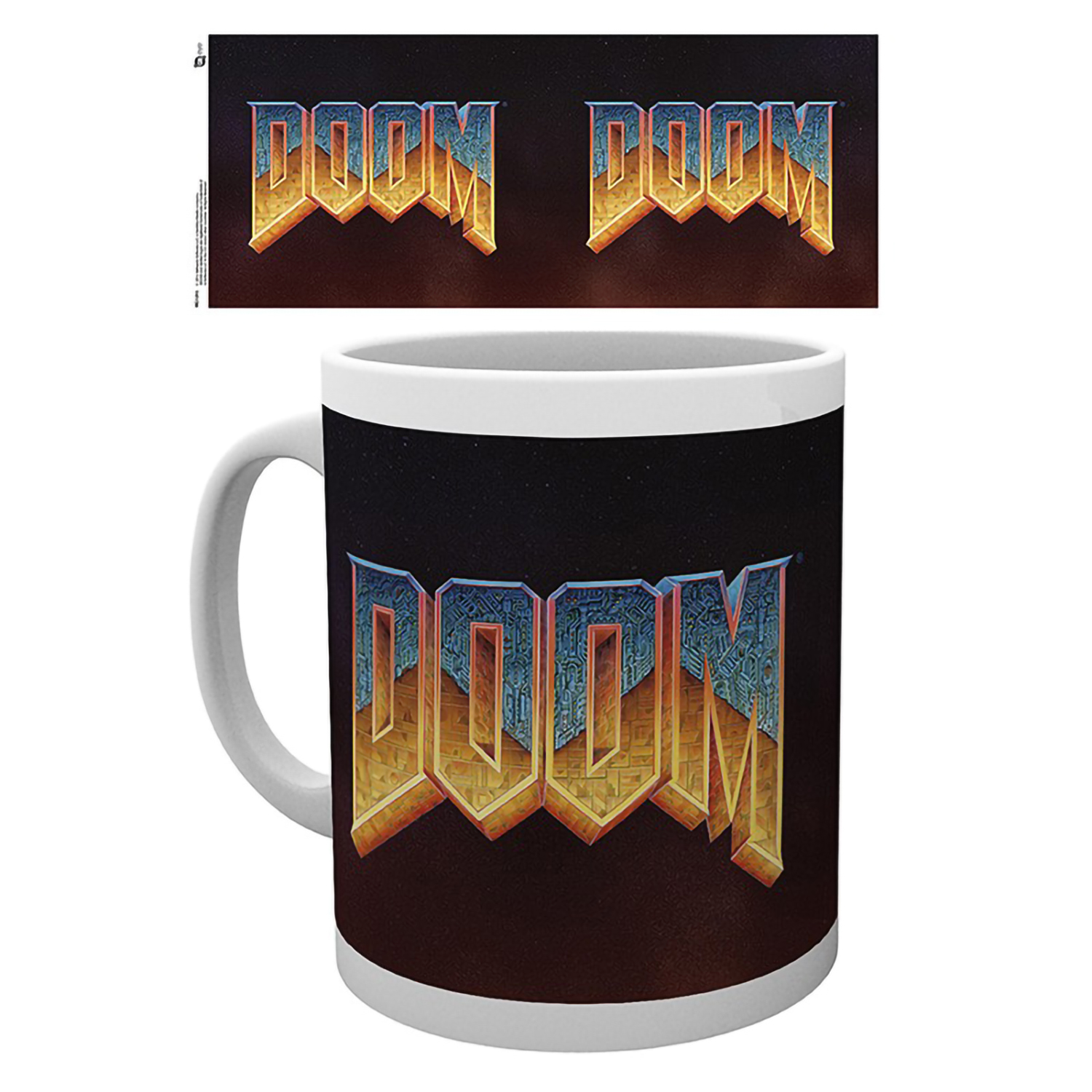 Кружка ABYStyle Gb Eye Doom Mug 320 ml Doom Classic Logo subli box x2 MG1293 - фото 3