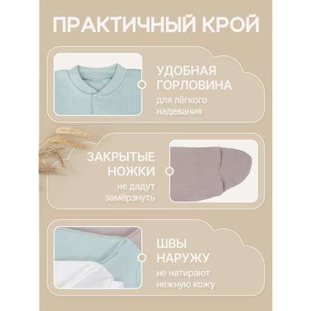 Комбинезон 3 шт MomKid
