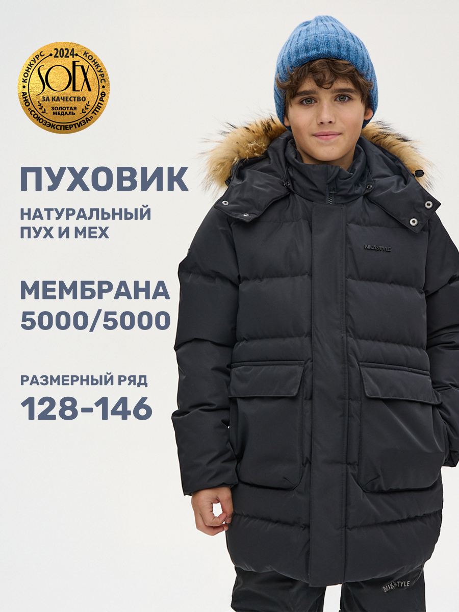 Пуховик NIKASTYLE 4з8124 черный - фото 2