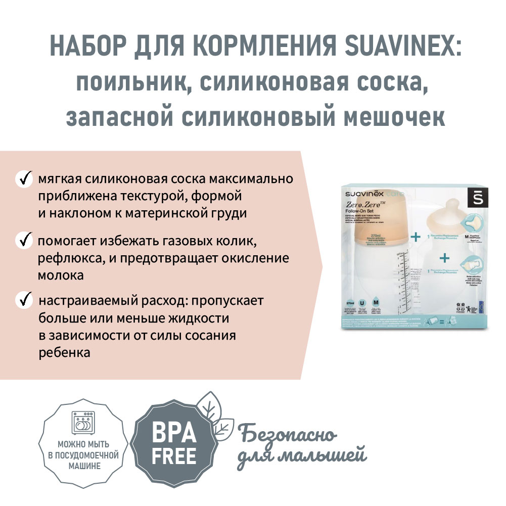 Набор для кормления Suavinex 270 мл - фото 3