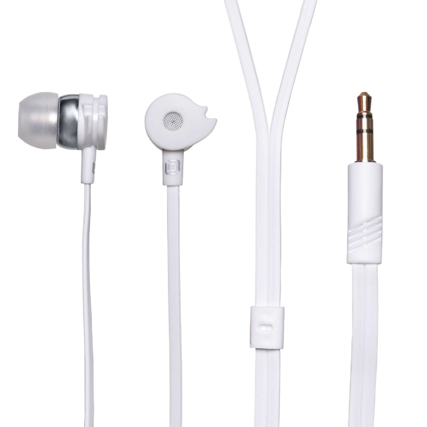 Наушники внутриканальные OKLICK HP-S-210 проводные 1.2м (D1-1W) белые - фото 4