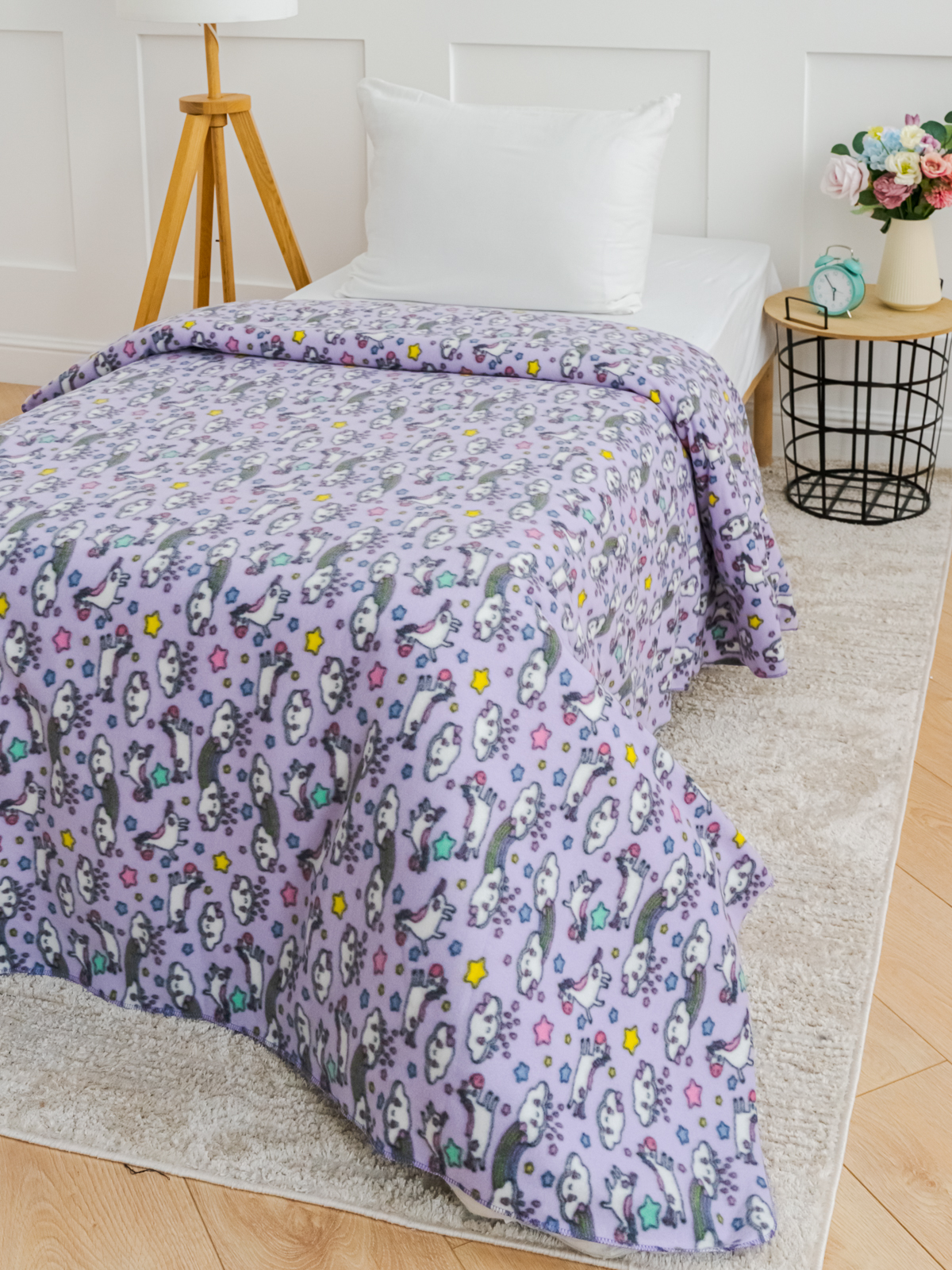 Плед Павлинка Единорожик 150 x 200 см флис - фото 12