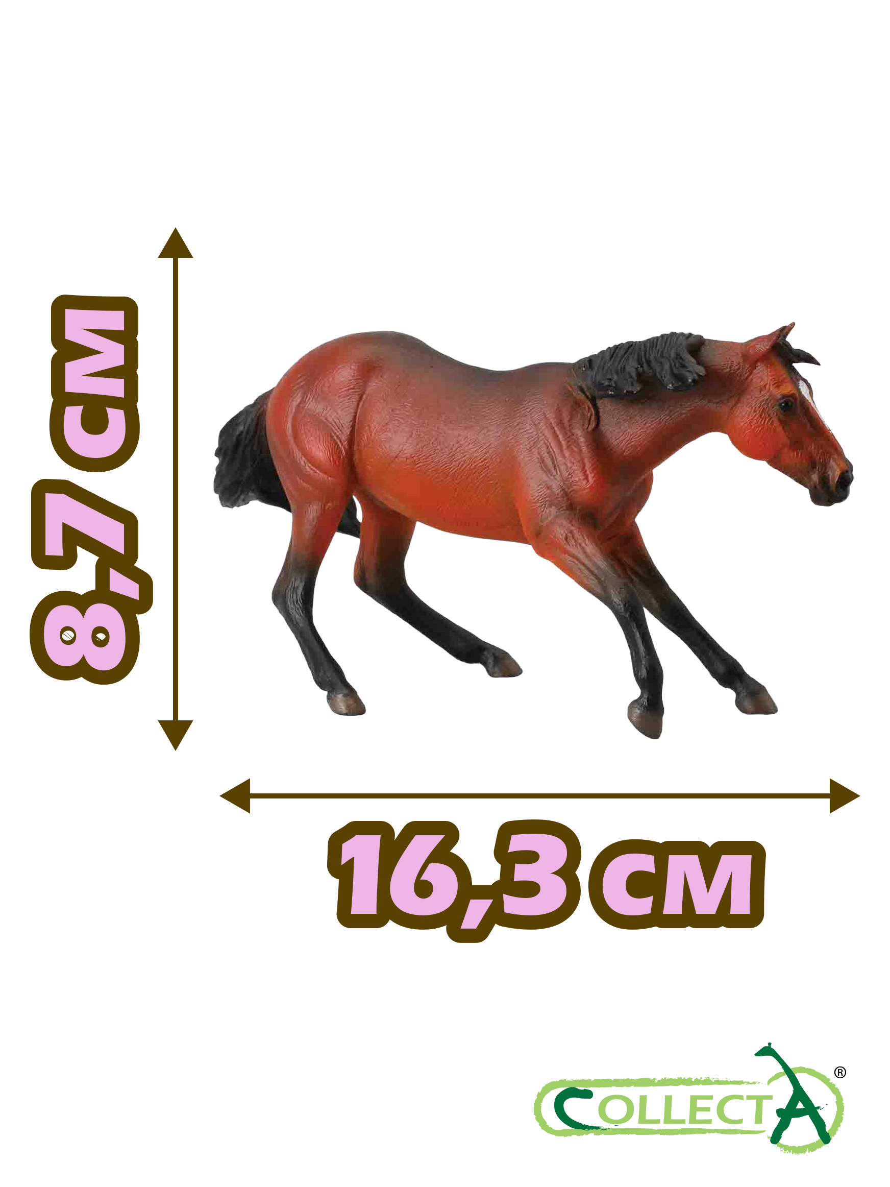 Фигурка Collecta Лошадь Квартерхорс (гнедой) - фото 2