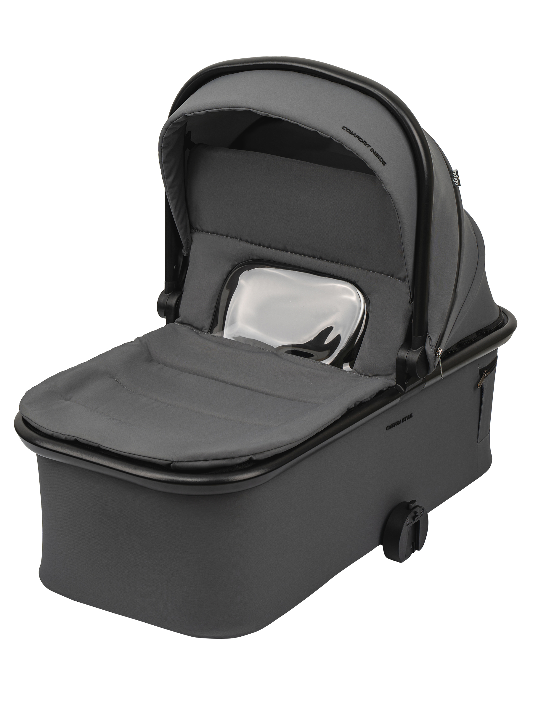 Коляска 3в1 Indigo Solar серый - фото 5