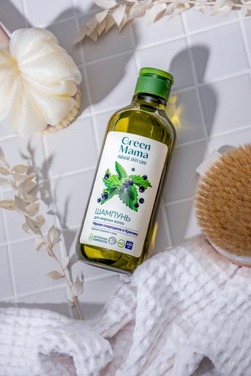 Шампунь Green Mama для жирных волос 400 мл 1 шт. - фото 7