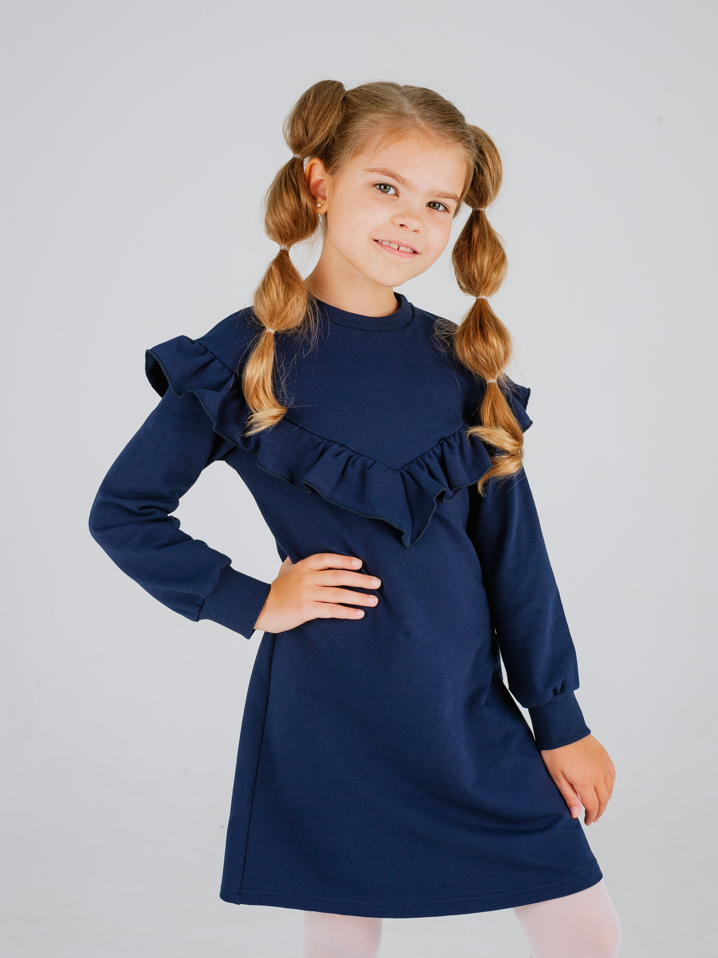 Платье MiloTa ПФ03/темно-синий - фото 6