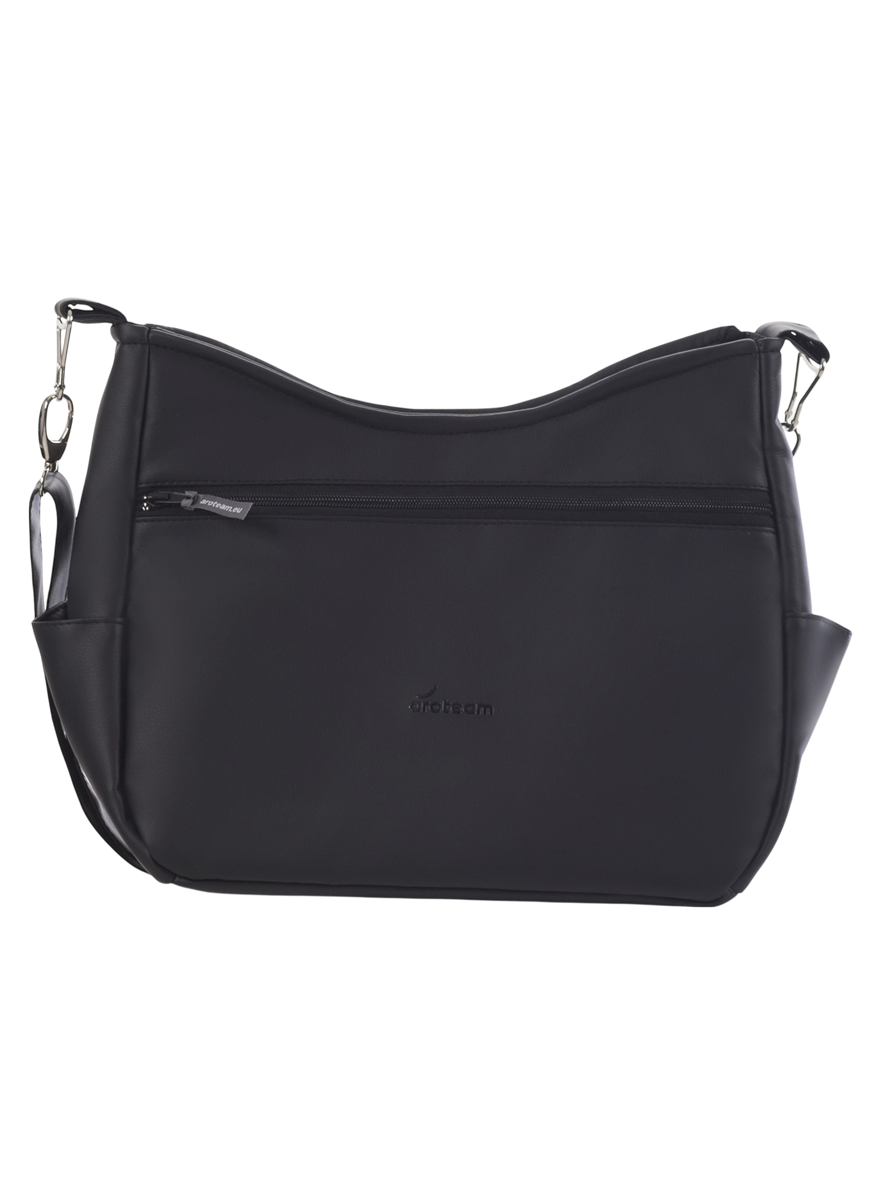 Коляска 2в1 Aroteam Moreno SL New 05 черная кожа - фото 5