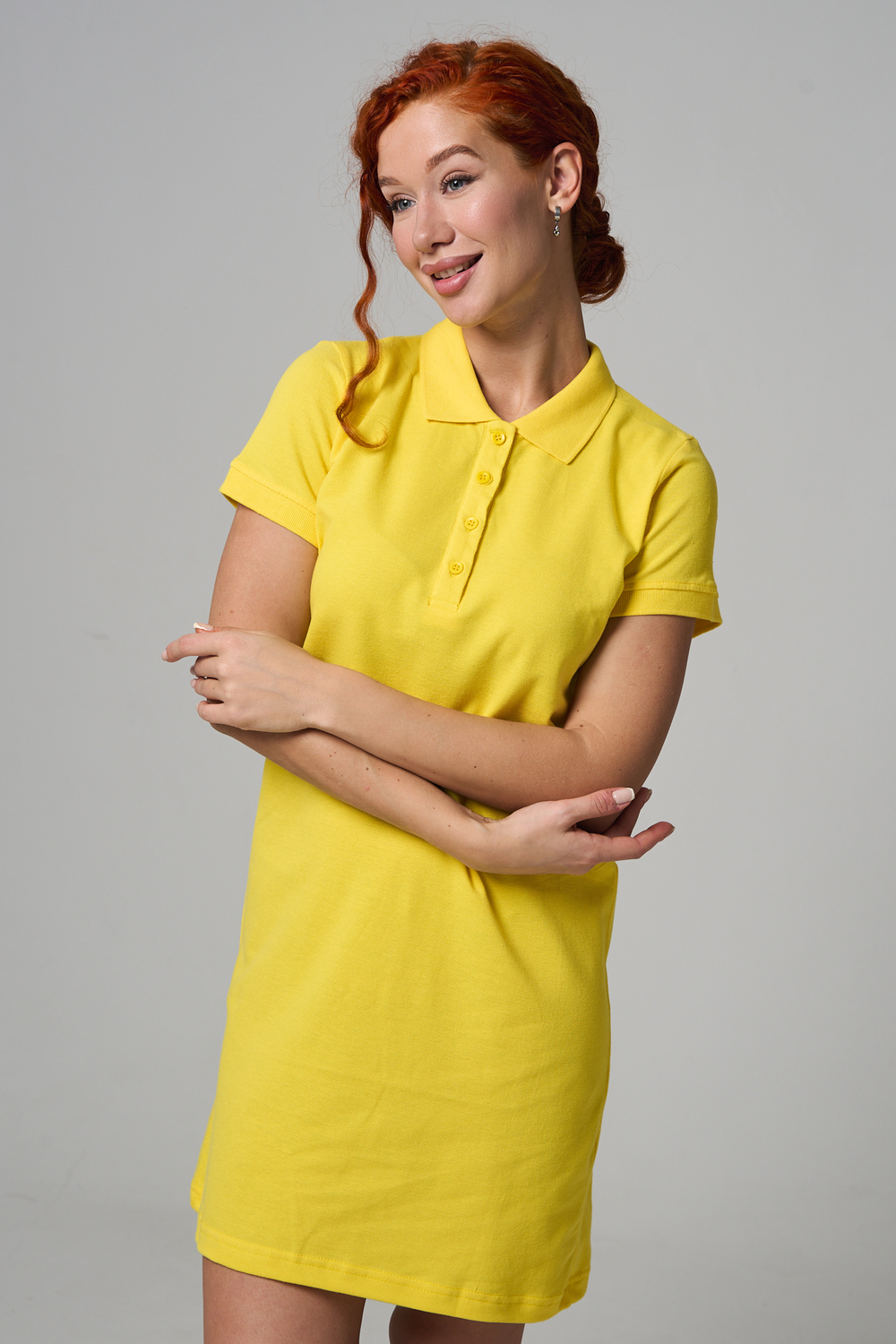 Платье Натали Суслова 14413/1 желтый - фото 17