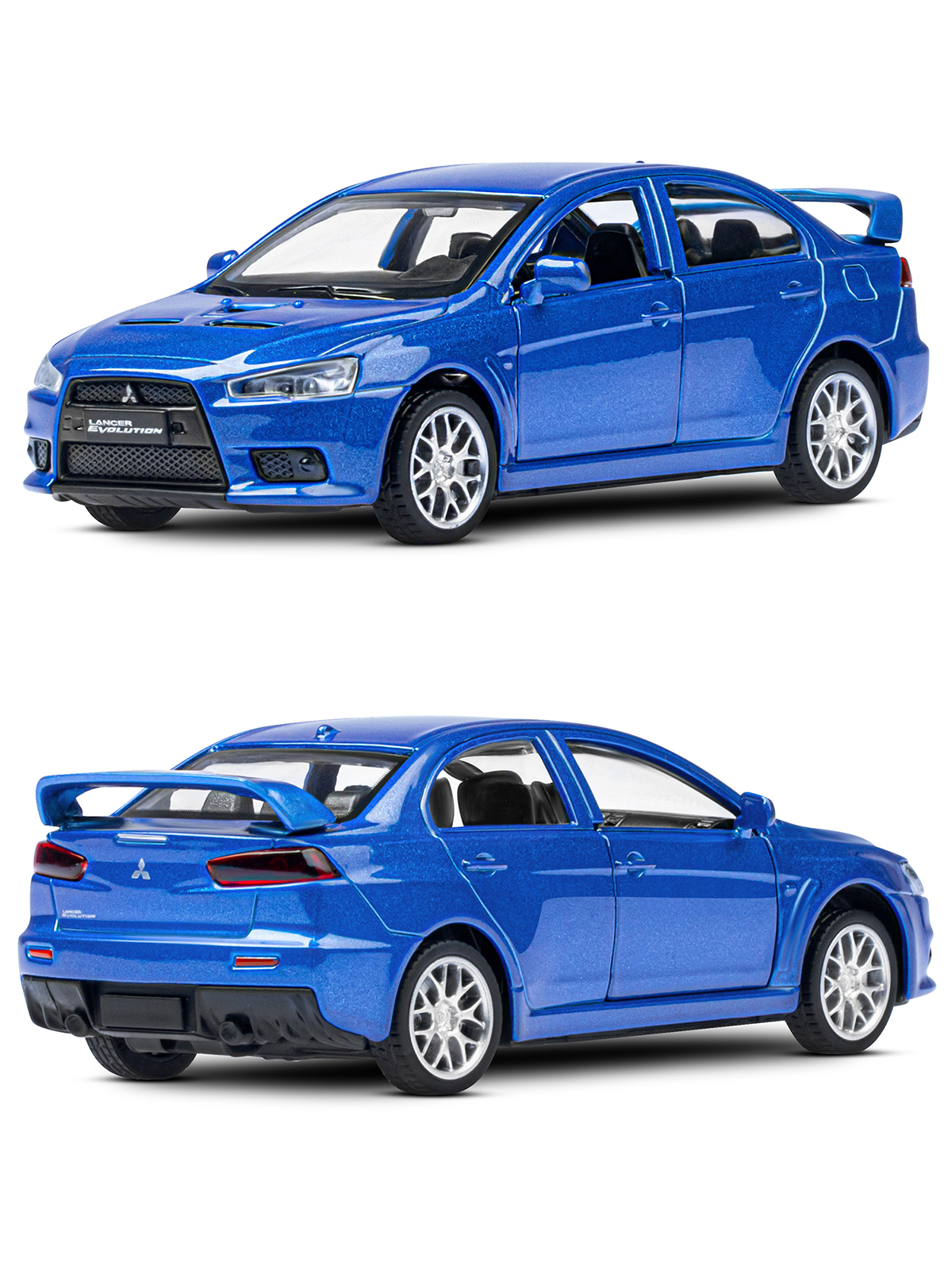 Автомобиль АВТОпанорама Mitsubishi Lancer Evolution 1:41 JB1251578 - фото 6