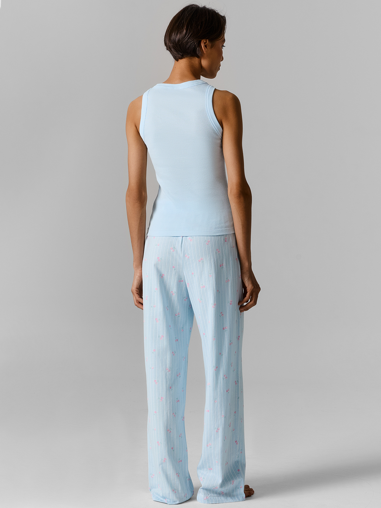 Пижама Mark Formelle (Марк Формэль) 592649/голубое небо +вишенки на голубой полоске - фото 3