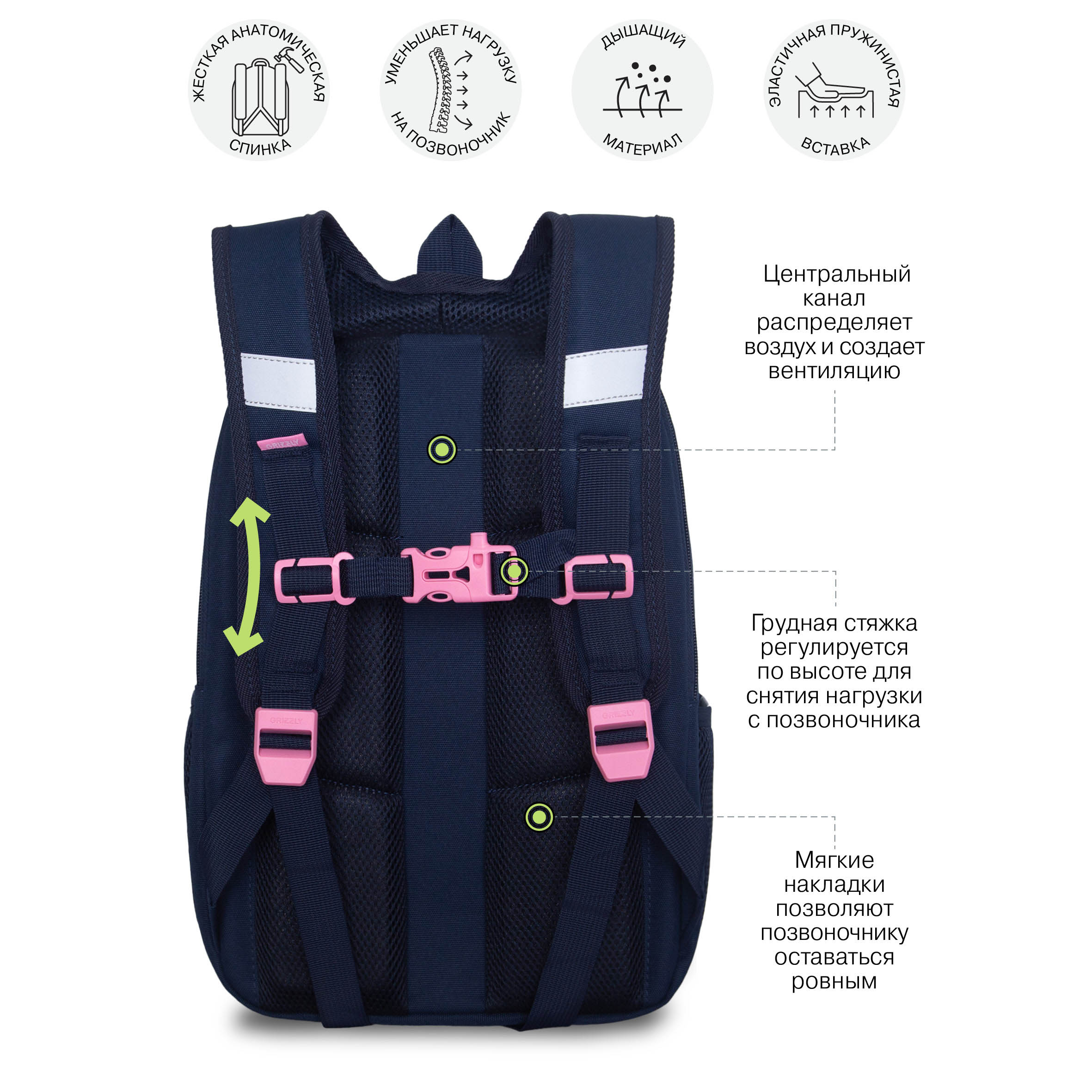 Ранец Grizzly Принцесса - фото 11