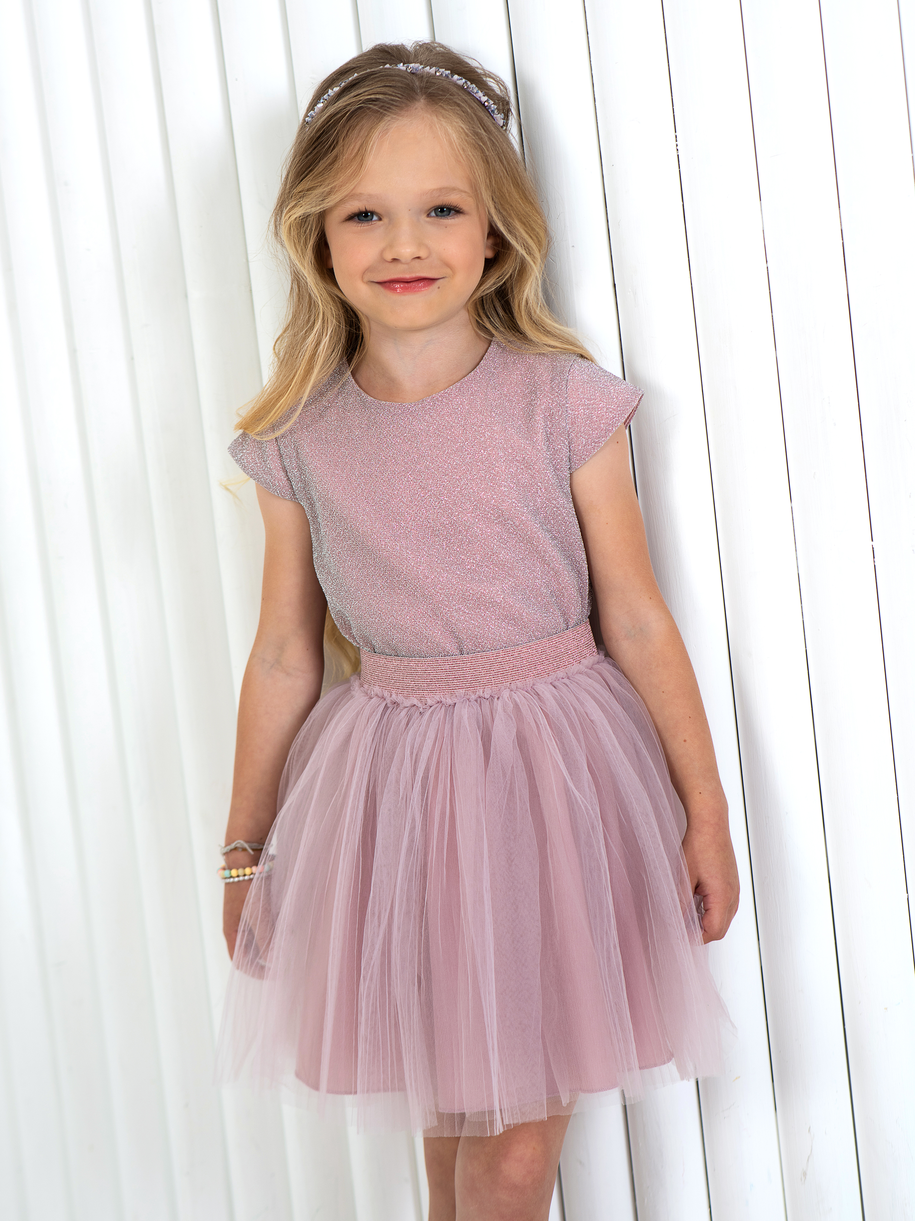 Юбка LisaWeta S-142 пудра - фото 3